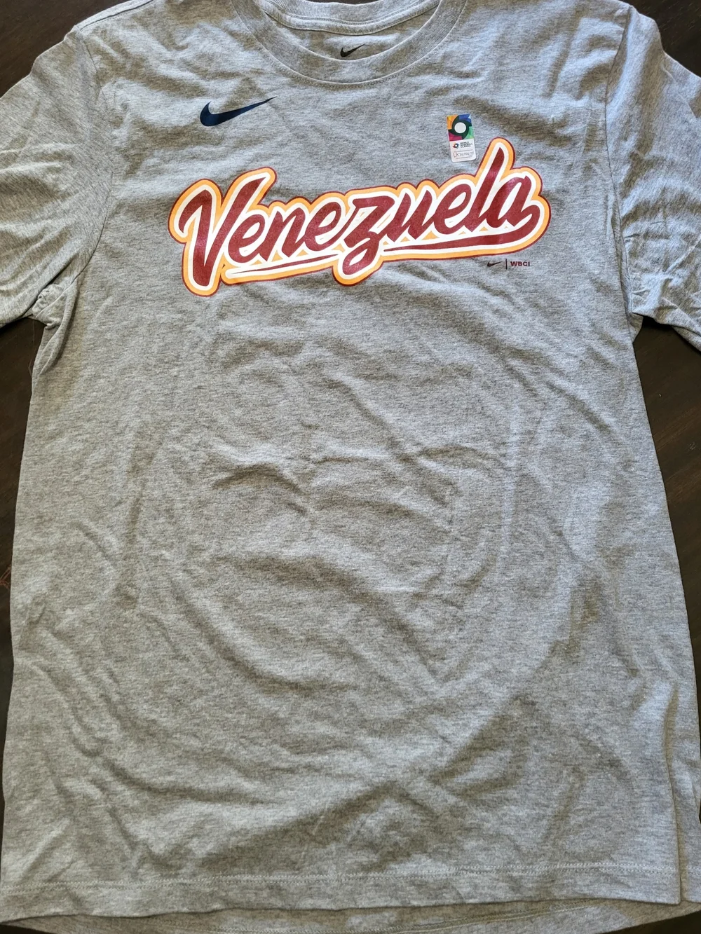 *NEW* Nike Ronald Acuña Jr Venezuela World Baseball Classic Gray T-Shirt Men’s M